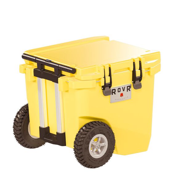 RollR 45 Quart Wheeled Hard Cooler with Telescopic Handle, Sunny Side image number 1