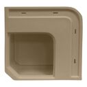 8WD133-1B-207 Deluxe Pontoon Radius Corner Section, Base Only, Tan image number 1