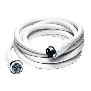Hubbell Marine Cable, 50A 125/250V, 25ft, White