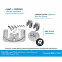 888761Q03 Aluminum Anode Kit for MerCruiser Bravo II and III Drives image number 1
