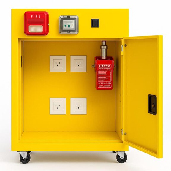 Small Commercial Lithium-ion Battery Charging & Fire-Containment Cabinet image number 0