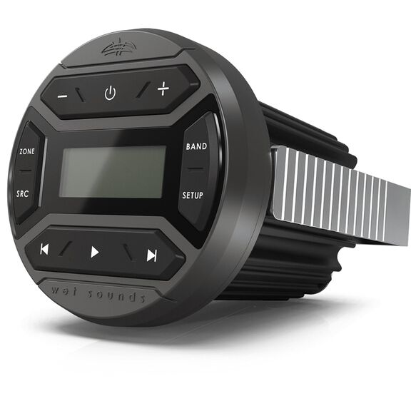 Wet Sounds WS-MC-RND Round Marine Audio Receiver with Bluetooth and AM/FM Tuner image number 1