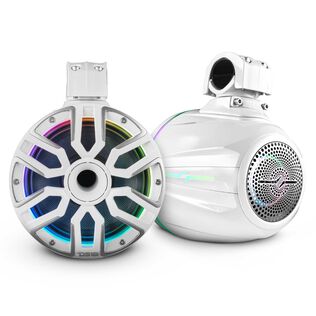 8&rdquo; Marine Short Tower Speaker With Neodymium Magnet, Kevlar Cone, Compression Driver And Digital LED Lights | 200W RMS 4-Ohm