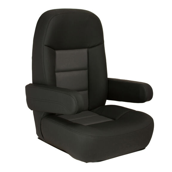 Black And Charcoal Mariner Pilot Helm Seat image number 0