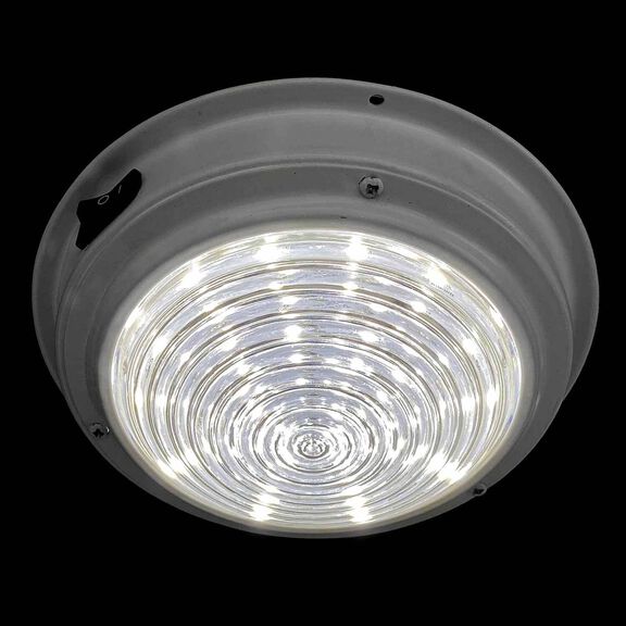 6 7/8" White Aluminum LED Dome Light, White image number 3