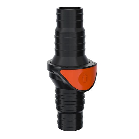 SEAFLO Inline Quick Disconnect Check Valve &ndash; 3/4" to 1" Inlet/Outlet, Anti-Backflow Non-Return Valve, Straight Fitting image number 0