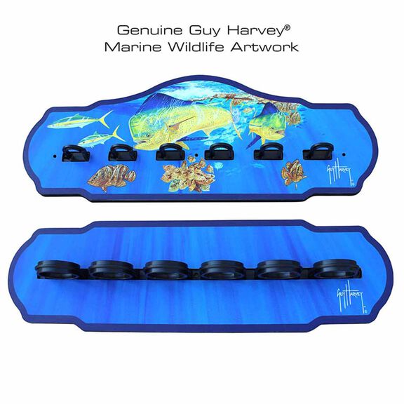 Guy Harvey Mahi Mahi 6 Rod Wall Rack image number 0
