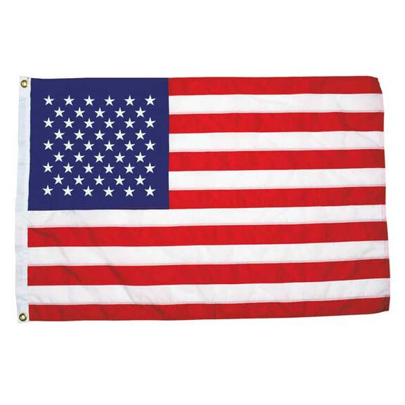 Sewn US 50 Star Flag, 16" x 24" image number 0
