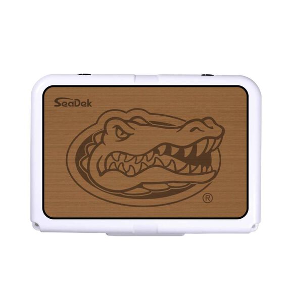 SeaDek Cooler Pad - Collegiate Collection - Fits RTIC 20 - Mocha / Black, University of Florida image number 0