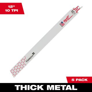 6" 10 TPI THE TORCH&trade; SAWZALL&reg; Blades, 5 Pack