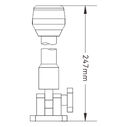 SEAFLO 9" LED All-Round Pole Light, Fold-Down, 2 Nautical Miles Visibility (04-Series) image number 1