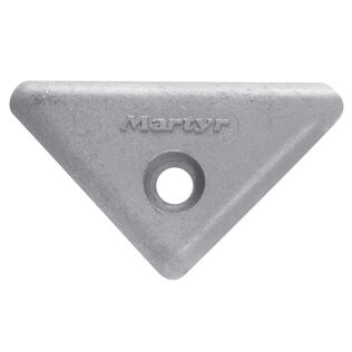 Aluminum Triangular Anode for Volvo, 1.5" x 2.6" x 0.5"