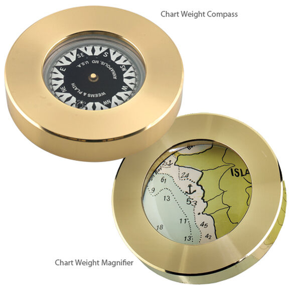 Brass Chart Weight Compass image number 0