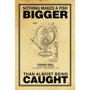 Nothing Makes a Fish Bigger Poster, Parchment