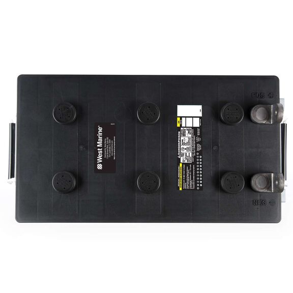 L-Terminal Group 8D Dual Purpose Marine AGM Battery, 245 Amp Hours, 1450 Cold Cranking Amps, 1800 Marine Cranking Amps, 518 Reserve Minutes image number 1