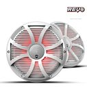 Wet Sounds REVO CX-10 SW-W S2 10-inch High Output Component Style Coaxial Speakers with SW-White RGB Grilles image number 0
