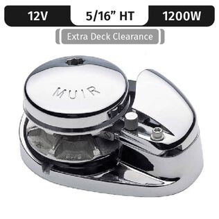 Muir Storm 1250 Low-Profile Windlass Low-Profile, 5/16" HT (G4), 12V DC, 1200W