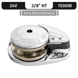 Lofrans Project 1500/X3 Vertical Electric Windlass Gypsy Only, 3/8" HT/BBB, 12V DC, 1500W