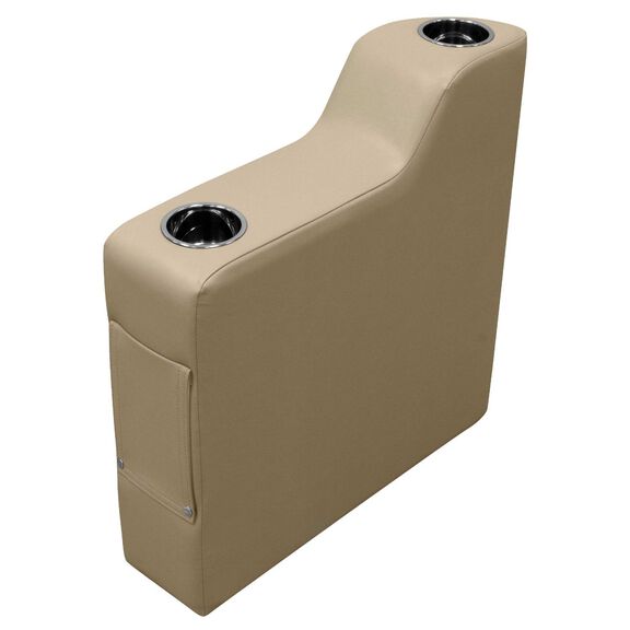 Wise DLX3010-207 DLX Series Pontoon Right Radius Arm Rest - Neutral image number 0