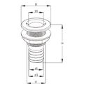 SEAFLO MARINE Thru Hull Fittings (Plastic) 1 1/4", White image number 1