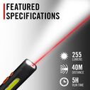 PM50R Rechargeable 255 Lumen Work Light with Laser image number 1