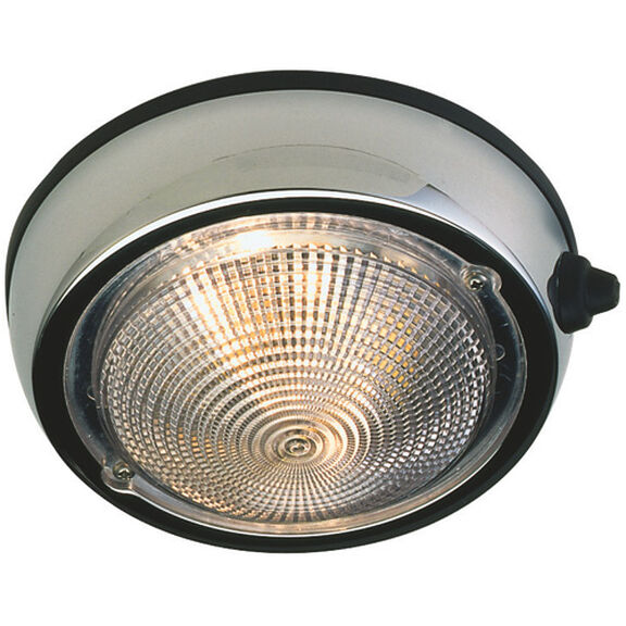 Surface-Mount Dome Light, 5" Dia. Globe, 6" Base Dia. image number 0