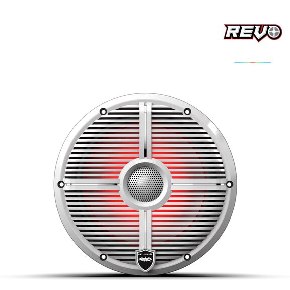 Wet Sounds REVO  8 inch High Output Coaxial Speakers w/ XW-White RGB Grilles image number 1