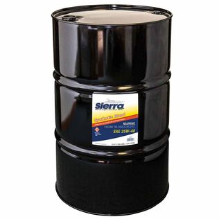 Sierra 25W-40 4 Stroke Synthetic Blend Marine Engine Oil, 55 Gallon