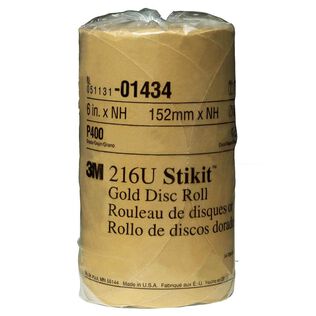 Stikit&trade; Gold Disc Roll, 6", P400A Grit