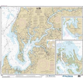 Maptech&reg; NOAA Recreational Waterproof Chart-Chester River; Kent Island Narrows, Rock Hall Harbor and Swan Creek, 12272