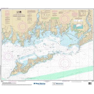 Maptech&reg; NOAA Recreational Waterproof Chart-Fishers Island Sound, 13214