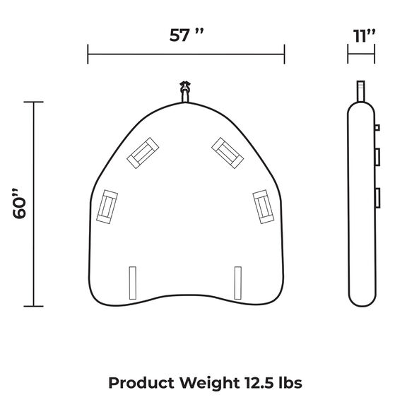 Razor 2 1-2 Rider Towable Tube image number 2