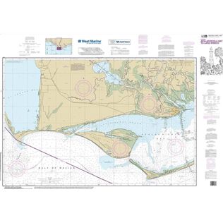 Maptech&reg; NOAA Recreational Waterproof Chart-Intracoastal Waterway Apalachicola Bay to Lake Wimico, 11402