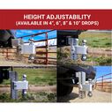 180 Chrome Plated Turnover Ball 10" Drop Hitch with a 2" Shank image number 1