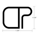 Rigid Vinyl Rubrail - 1-1/4" H x 1-3/4" W - BKA - 16'6" L image number 0