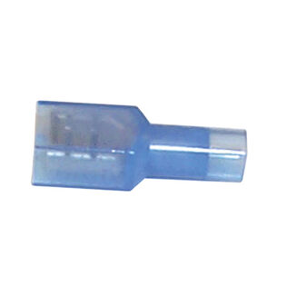 16-14 AWG Female Fully Insulated Quick Disconnects, Blue, 100-Pack