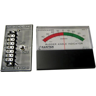Ruddermaster Rudder Angle Indicator with 4 1/2" Flush Mount Panoramic Meter