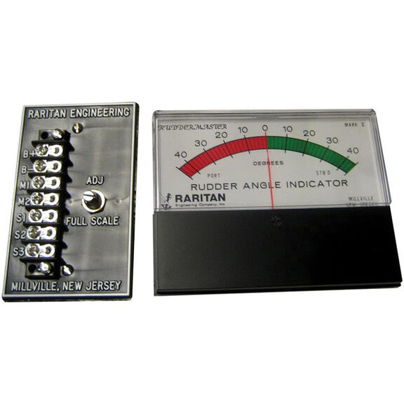Ruddermaster Rudder Angle Indicator with 4 1/2" Flush Mount Panoramic Meter image number 0
