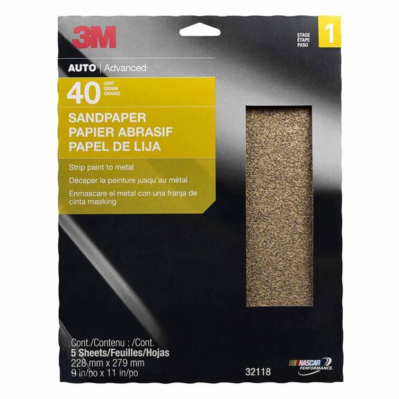 Sandpaper, 9" x 11", 40 Grit image number 0