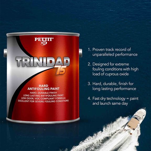 Trinidad 75 Antifouling Paint, Black, Gallon image number 4