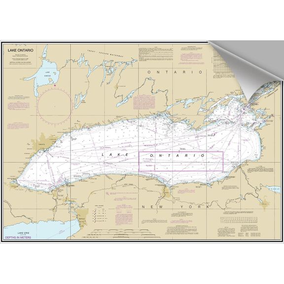 Lake Ontario Decorative Nautical Chart image number 0