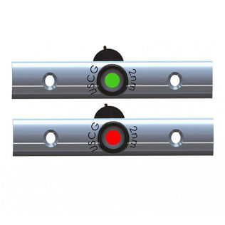 Rub Rail Mounted LED Navigation Light Set, 4"