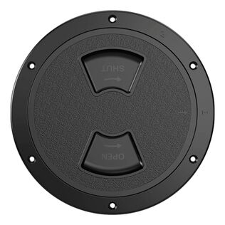 SEAFLO 02-Series 5" Black Circular Deck Plate Inspection Access Hatch