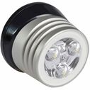 Zephyr LED Spreader/Deck Light, Brushed Black Base, White Non-Dimming image number 1