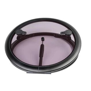 SEAFLO 02-Series 21.4" Black Aluminum Circular Deck Hatch