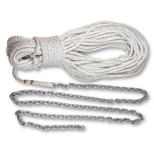Pre-Spliced Anchor Rode, 15' of 5/16" Chain, 150' of 9/16" Three-Strand Line