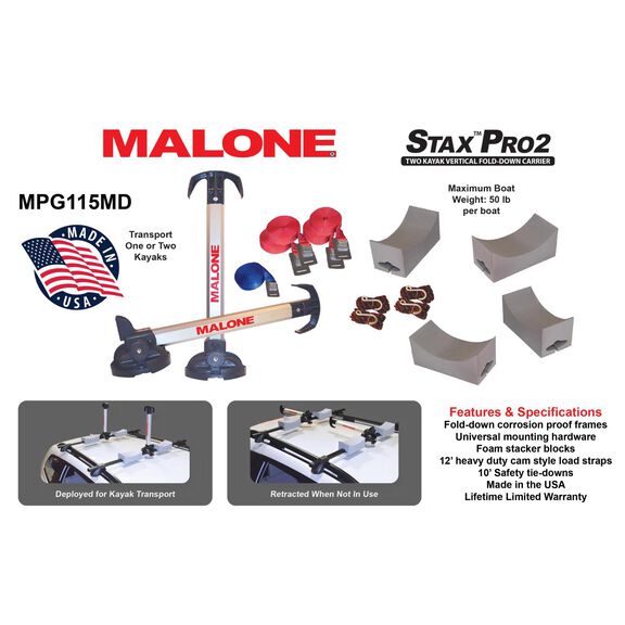 Stax Pro 2 Double Kayak Carrier image number 2