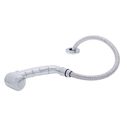 Deck-Mount Sprayer Small Chrome Sprayer No Hook w/Elbow, 6' Stainless Steel Hose, Low Profile Holder image number 1