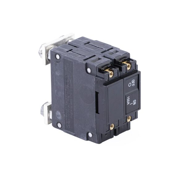Circuit Breaker, Rocker, Flat, Double Pole, 150A image number 0