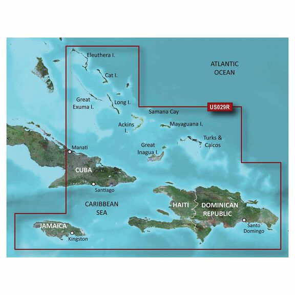 HUS029R Southern Bahamas BlueChart g3 microSD/SD Card image number 0